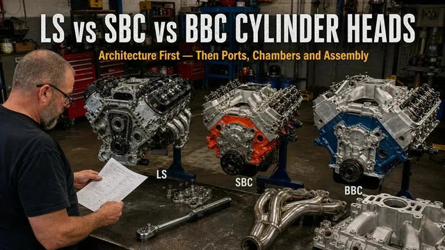Cylinder Head Guide: LS vs SBC vs BBC, Runner and Chamber Size, Plug Style, and Assembly