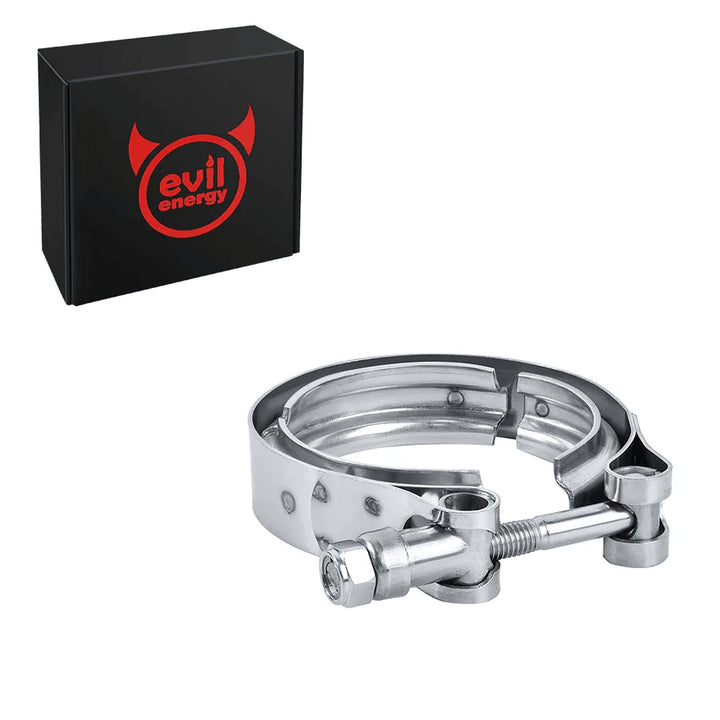 EVIL ENERGY 2.5 /3.0 Inch V Band Clamp for Flange Kit Stainless Steel  (No flanges) - EVILENERGY