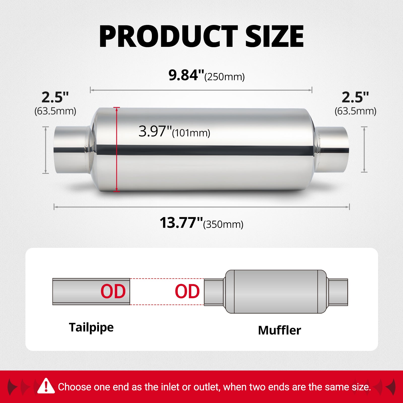[2.5'' Inlet 2.5'' Outlet]