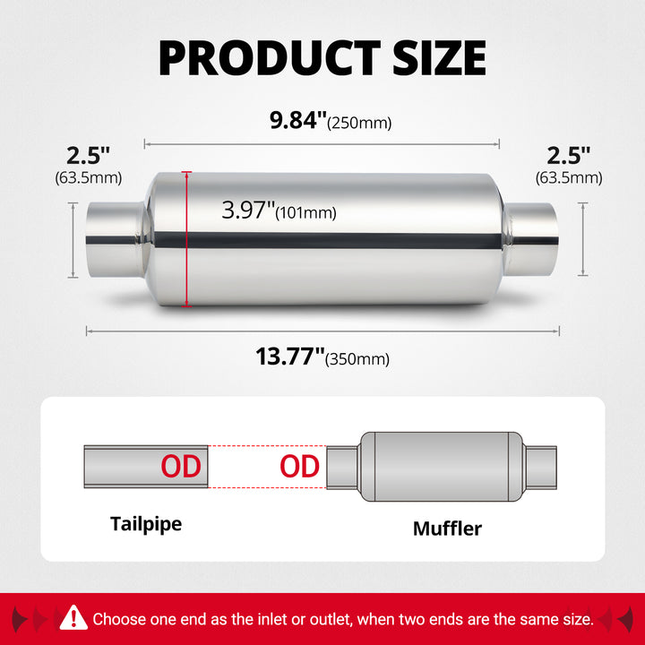 [2.5'' Inlet 2.5'' Outlet]