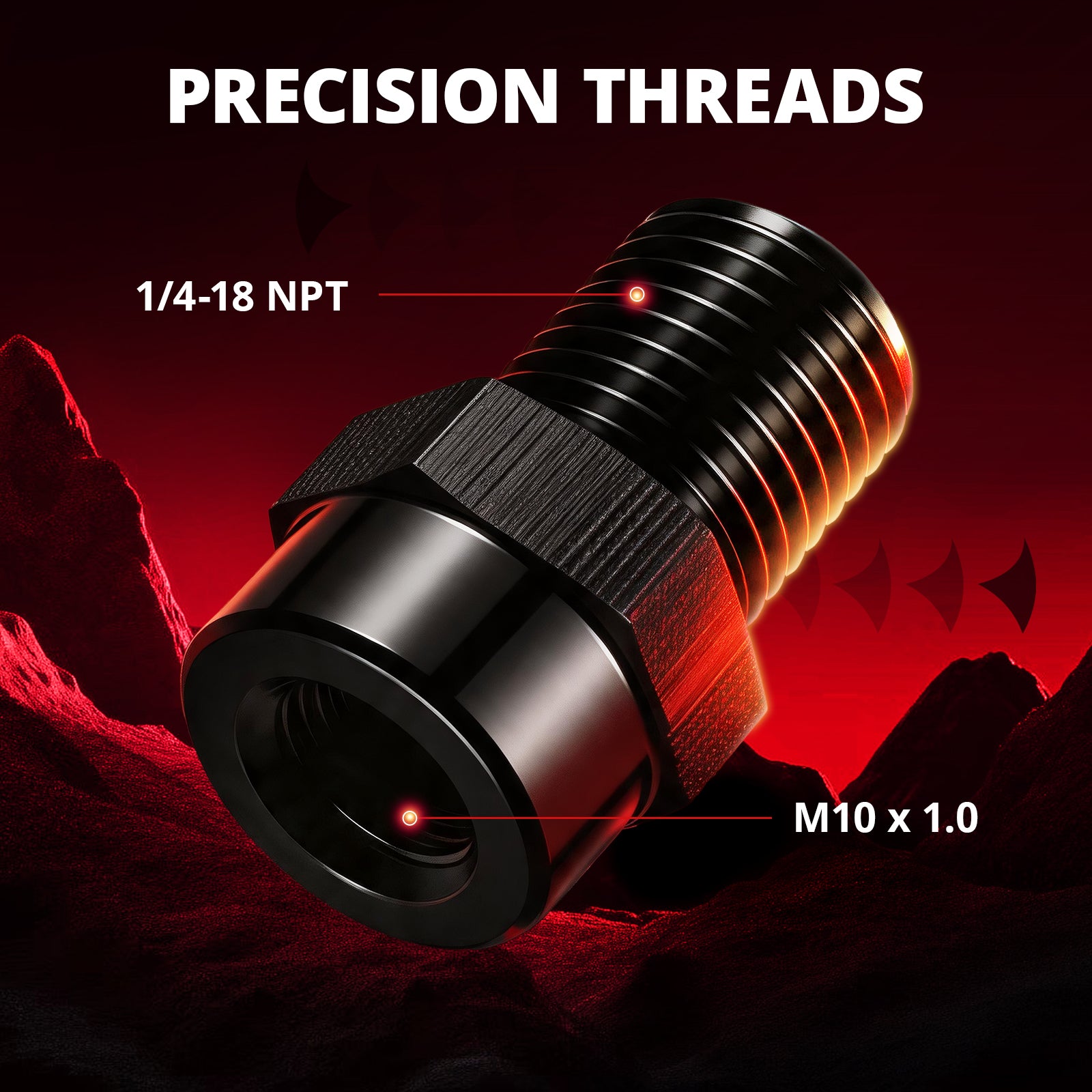 [1/4 NPT Male to M10X1.0]
