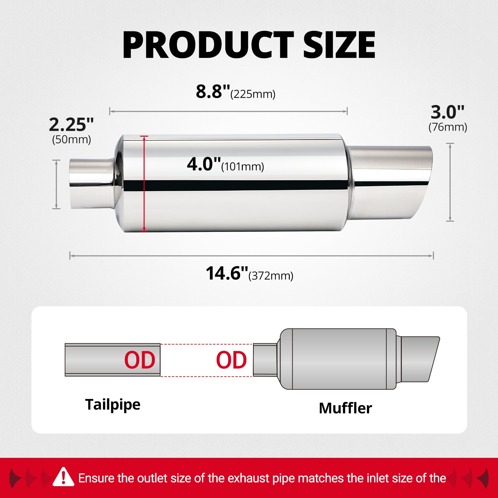 [Sliver,2.25 Intlet 3.0 outlet]