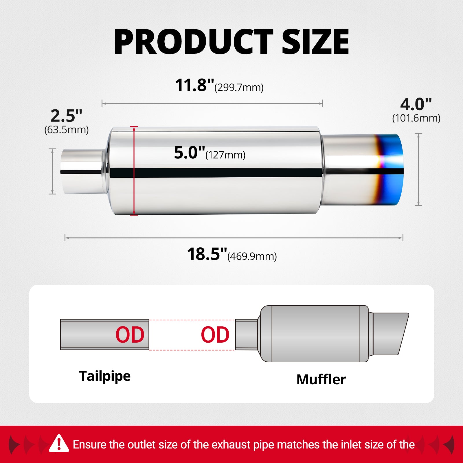 [49.99,Exhaust Mufflers 2.5 Intlet 4.0 outlet]