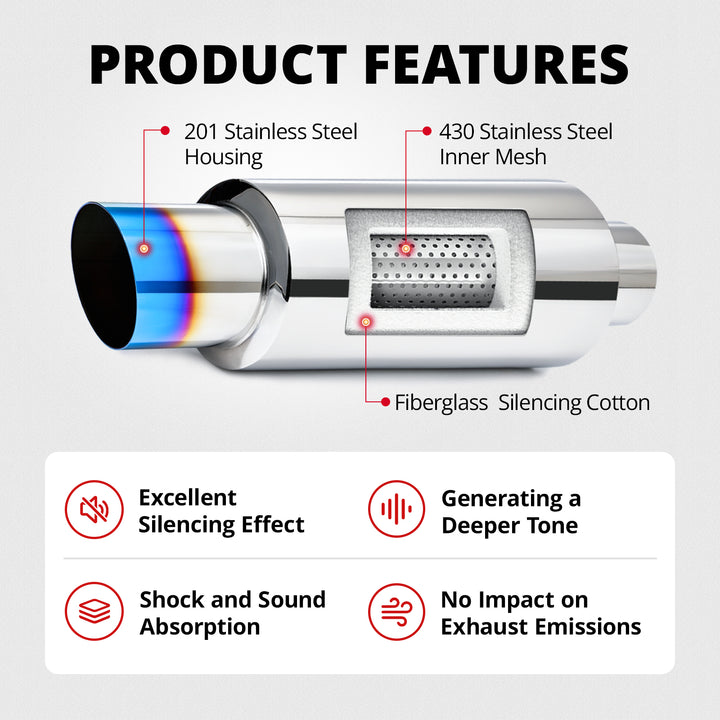 [29.99,Exhaust Mufflers 2.0 Intlet 3.0 outlet]