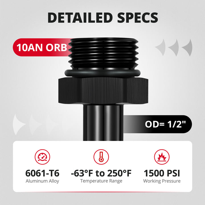 [AN10 ORB to 1/2" SAE]