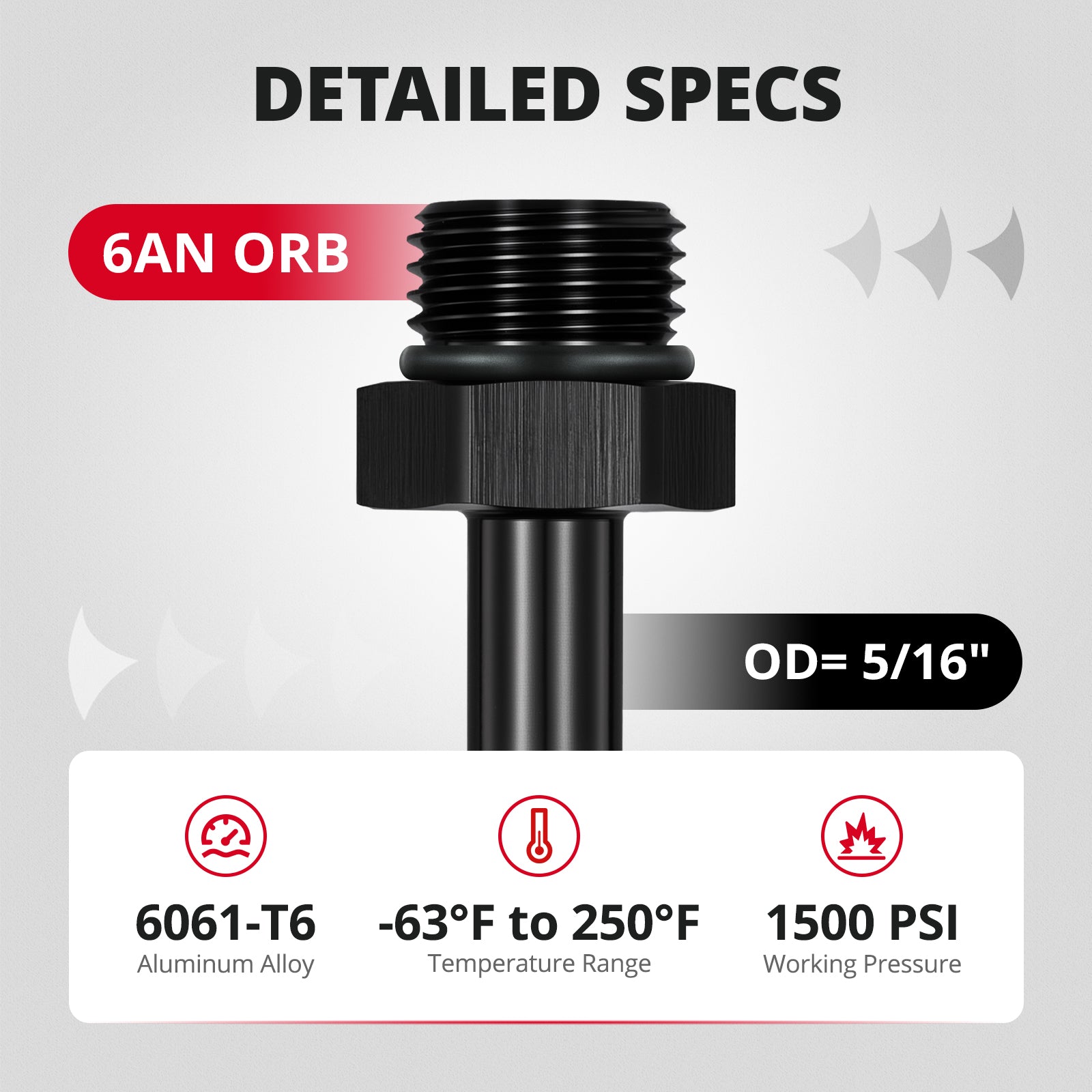 [AN6 ORB to 5/16" SAE]