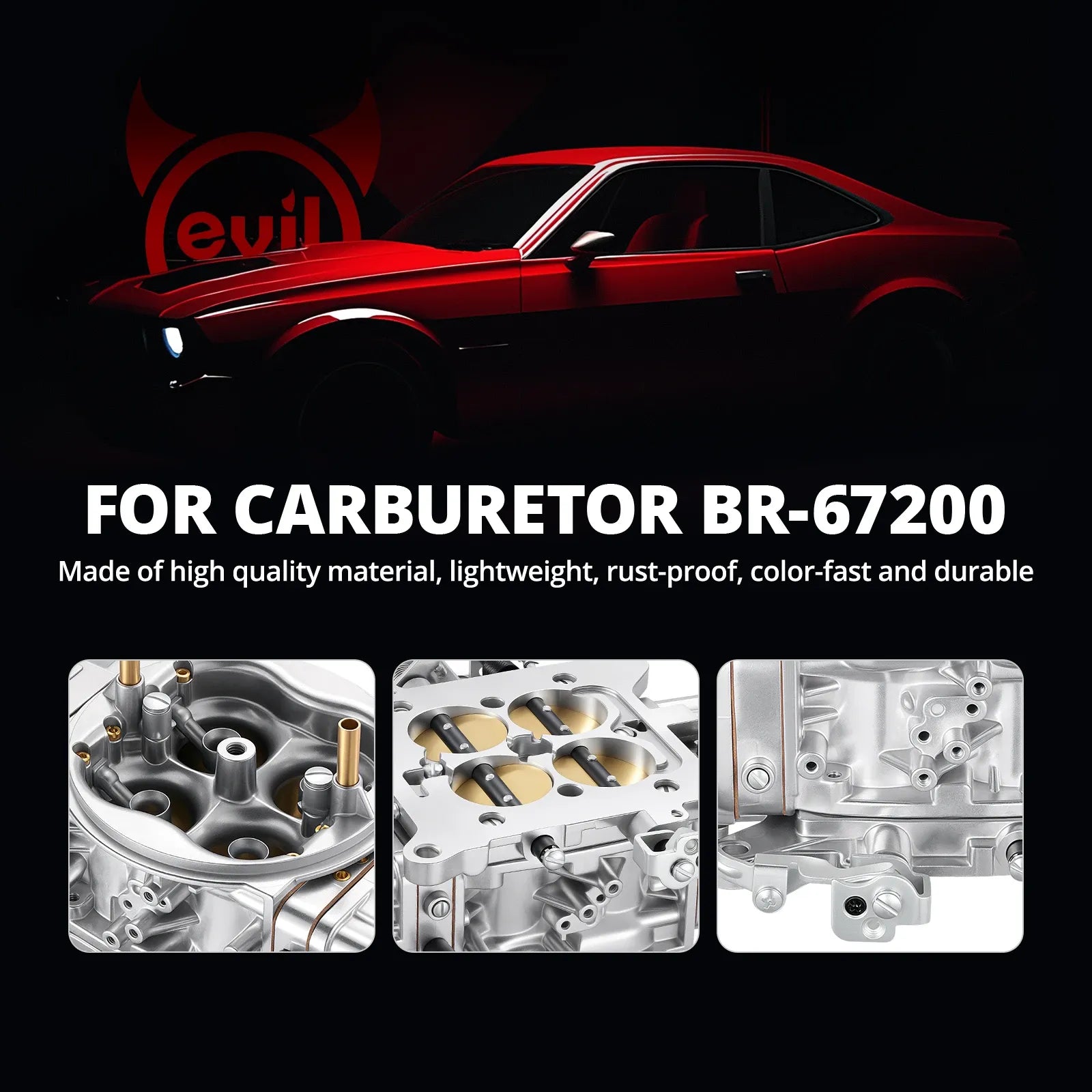 EVIL ENERGY Quick Fuel 750 CFM 4-barrel Carburetor Mechanical Secondary