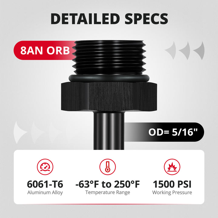 [AN8 ORB to 5/16" SAE]