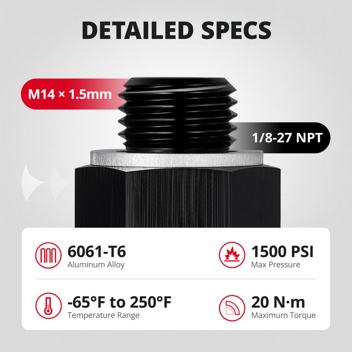 [M14X1.5 Male to 1/8 NPT]