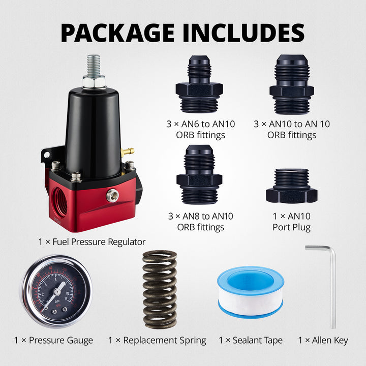 [30-80PSI&80-140PSI,Red]