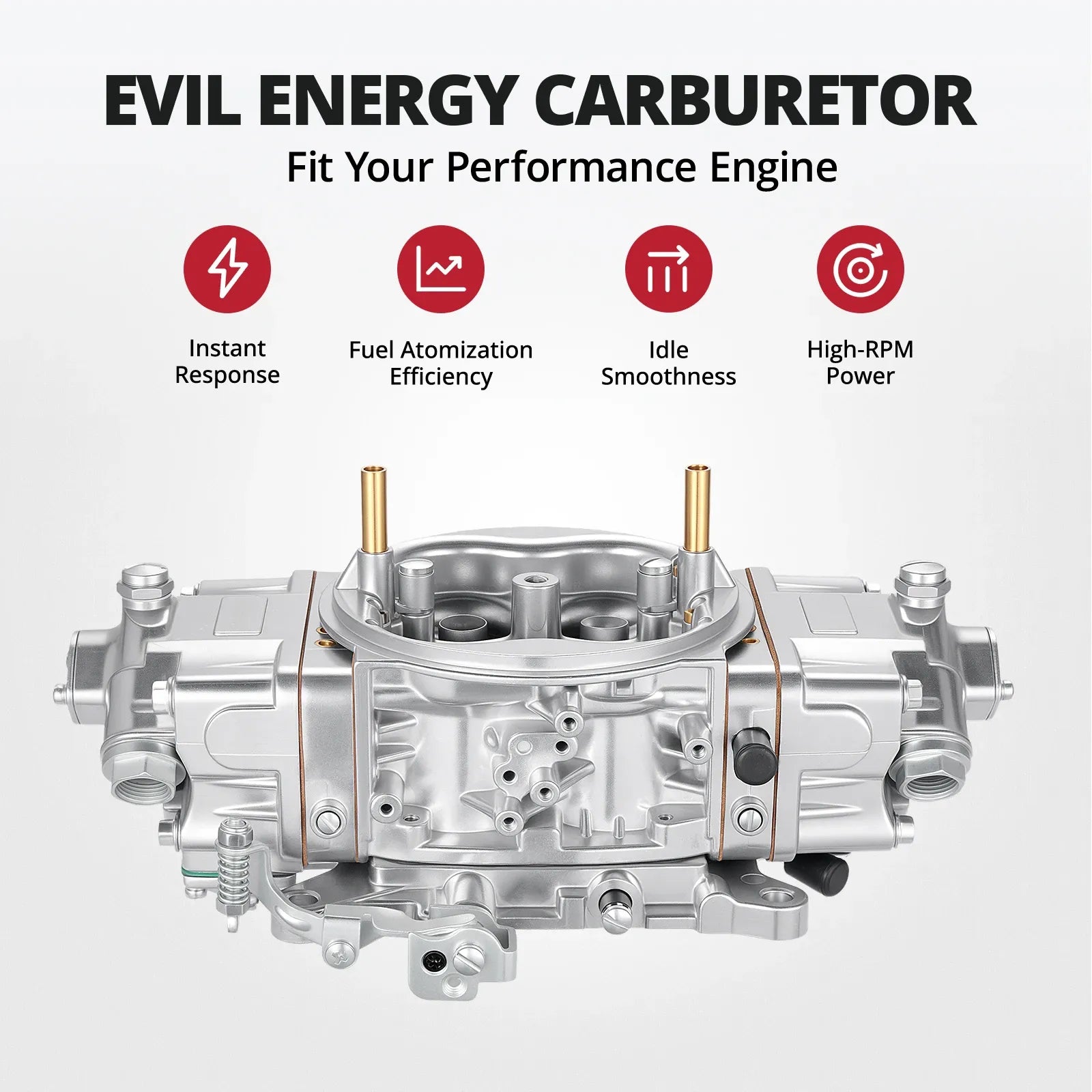 EVIL ENERGY Quick Fuel 750 CFM 4-barrel Carburetor Mechanical Secondary