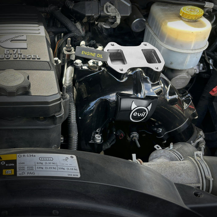 EvilEnergy Intake Manifold & Grid Heater Delete Plate for 2007–2024 Dodge Ram 2500/3500 6.7L Cummins - EVILENERGY