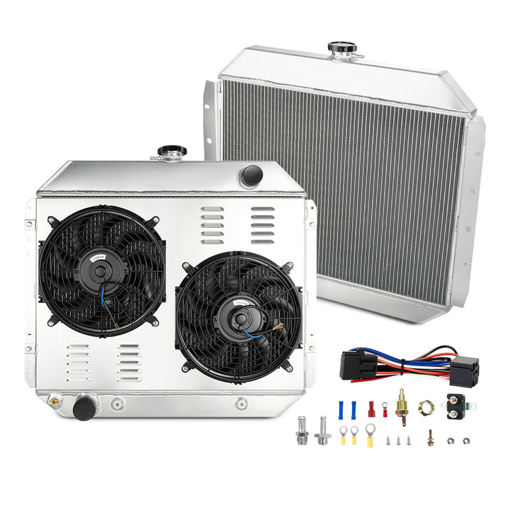 EVIL ENERGY 3ROW-44mm Aluminum Radiator 1966-1979 Ford Bronco & F-100/F-150/F-250/F-350 Series - EVILENERGY
