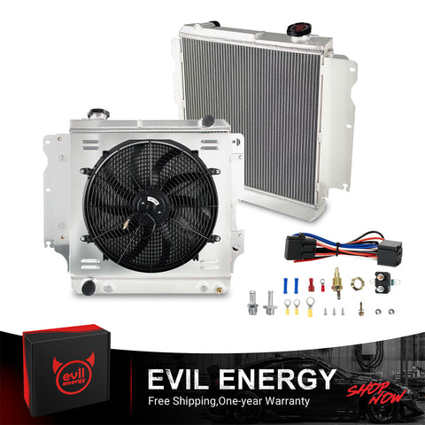 EVIL ENERGY 3Row-44mm Performance Aluminum Radiator Fit for Jeep Wrangler 1987 - 2006