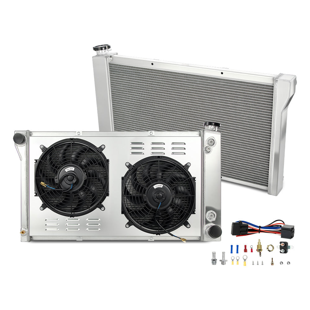 EVIL ENERGY 4ROW-60mm Core Aluminum Radiator Fit For Chevrolet/GMC C/K Series, Blazer, Jimmy & G/P Vans 1968-1972 Year