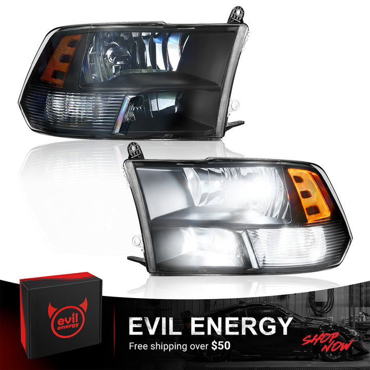 EVIL ENERGY For 2009-2018 Dodge RAM 1500 2500 3500 Headlight Assembly - EVILENERGY