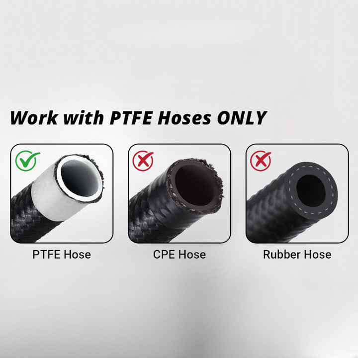 EVIL ENERGY PTFE Hose End Fitting Kit Aluminum 8/10/12pcs（4/6/8/10AN） - EVILENERGY