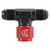 EVIL ENERGY AN Male Tee Fitting Adaptor with Female Swivel on Side Red&Black（4/6/8/10AN）