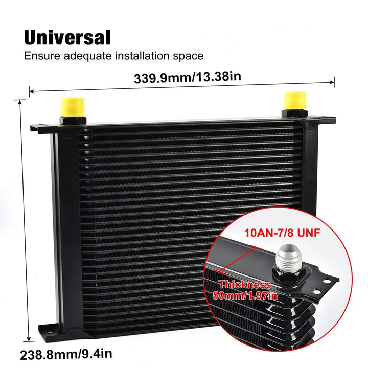 Evilenergy 10AN Transmission Engine Cooler Universal Aluminium[15 Row]