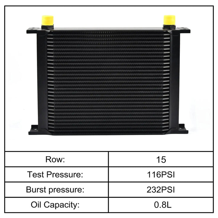 Evilenergy 10AN Transmission Engine Cooler Universal Aluminium[15 Row]