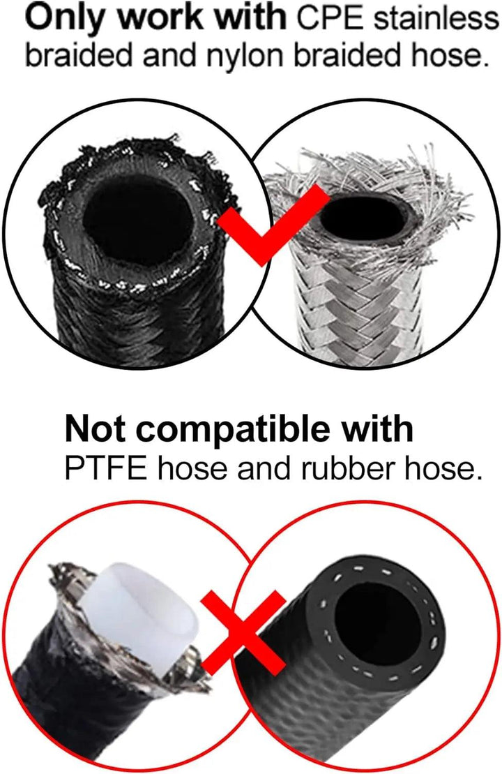 Evilenergy EVIL ENERGY AN Hose End Fitting 45 Degree Swivel Aluminum Black (4/6/8/10AN)