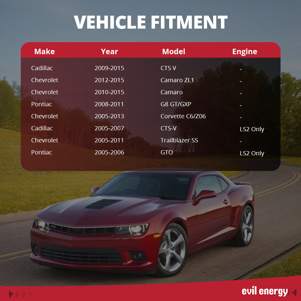 EVIL ENERGY 92mm Electronic Throttle Body for Fit for Chevy Camaro (LS3/L99), Corvette (LS3/LS7) & Pontiac G8 (LS3/L76) Engines' Throttle - with TPS 4 Bolt
