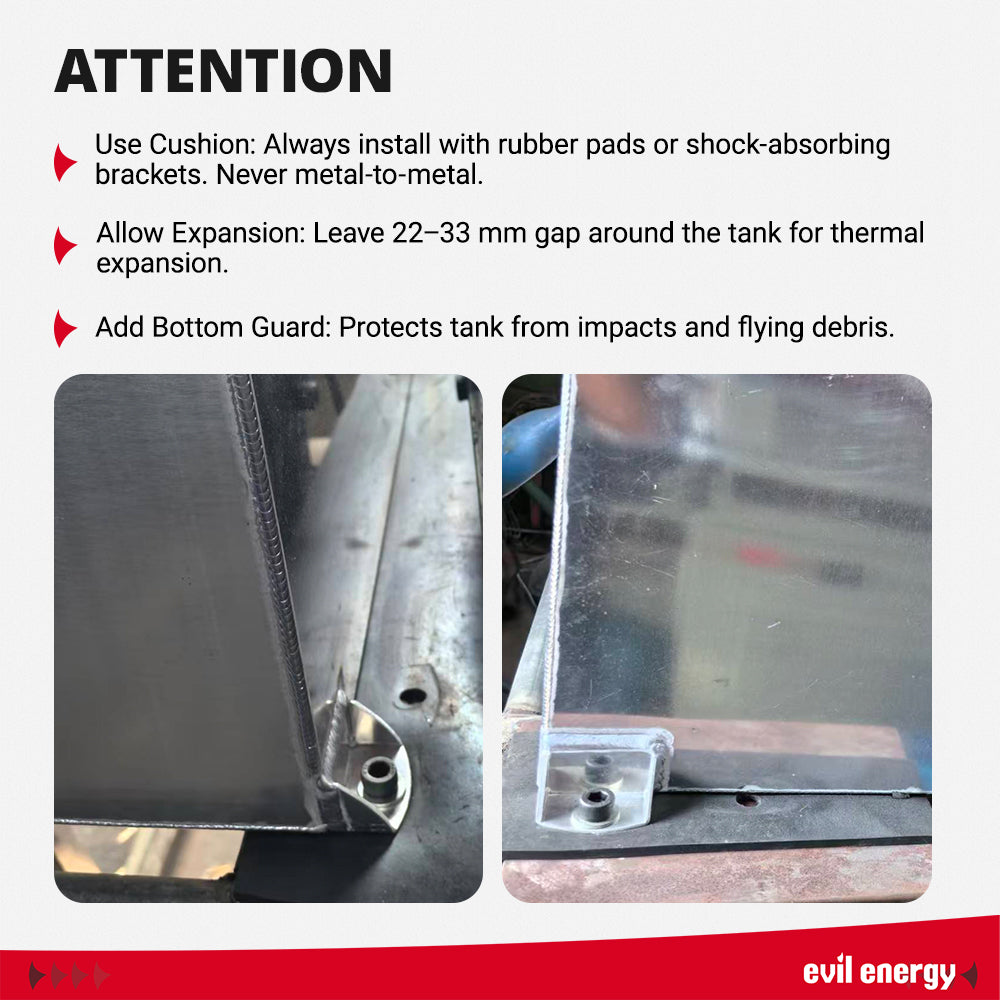 EVIL ENERGY Fuel Cell Tank with 300LPH High-Performance External Inline Fuel Pump - Universal Fit for Enhanced Fuel Delivery