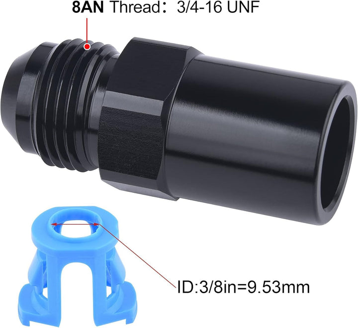 [8AN to 3/8 inch,Straight]