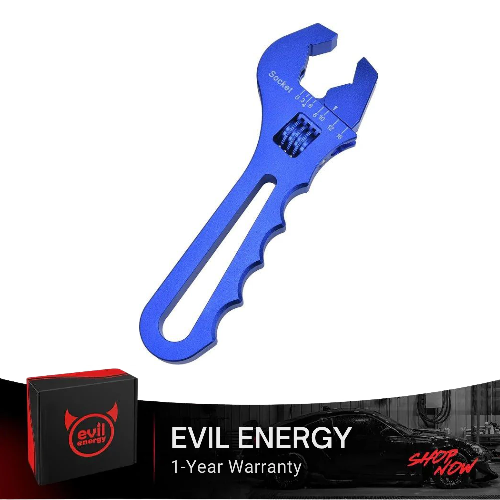 Hose Fitting Adjustable Wrench 3AN 16AN Spanner Lightweight Aluminum