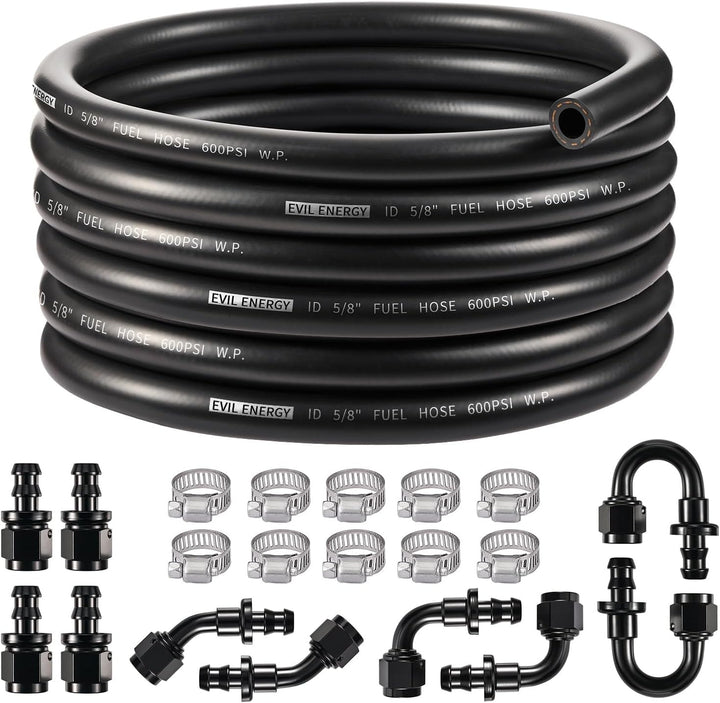 [10AN 5/8 inch,Black]