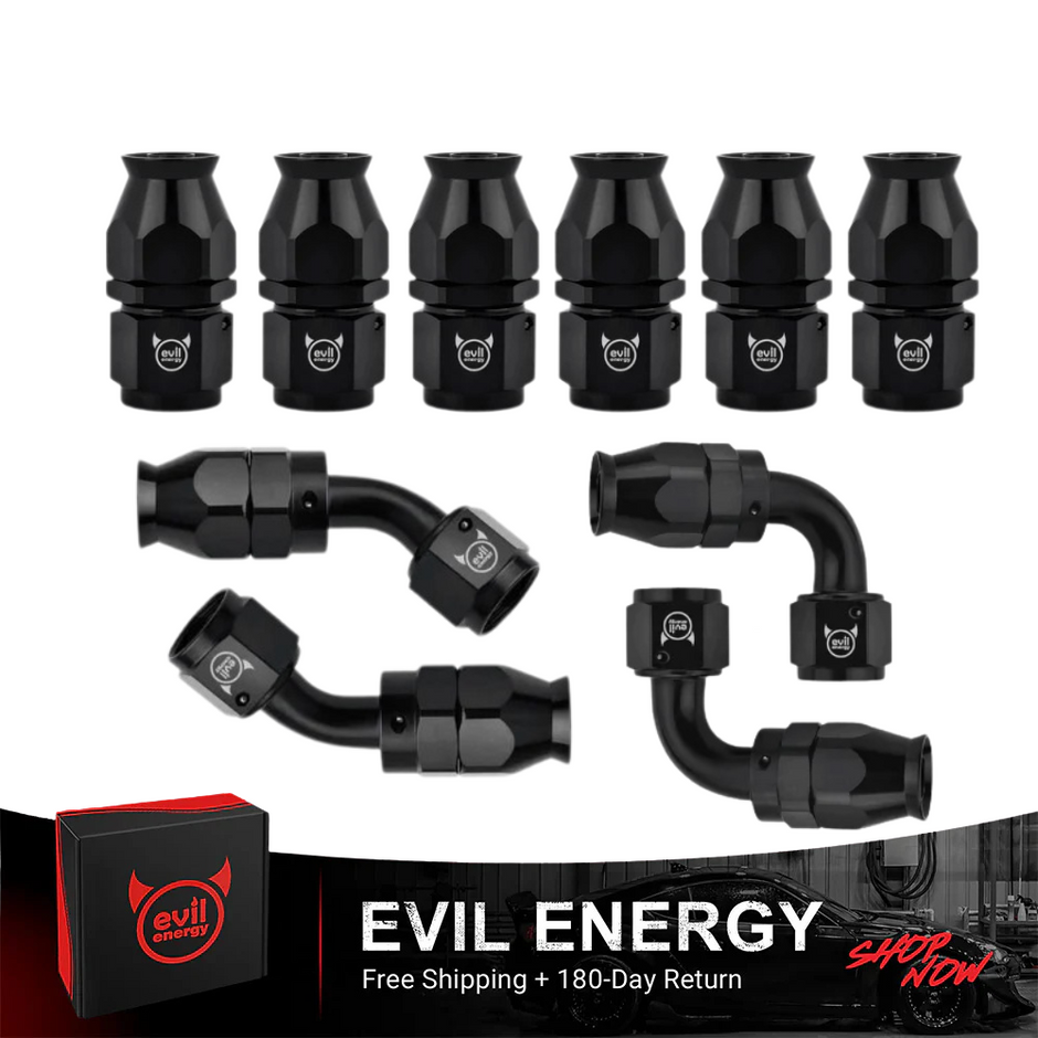 EVIL ENERGY 6AN Straight Swivel Hose End Fitting For - View #3