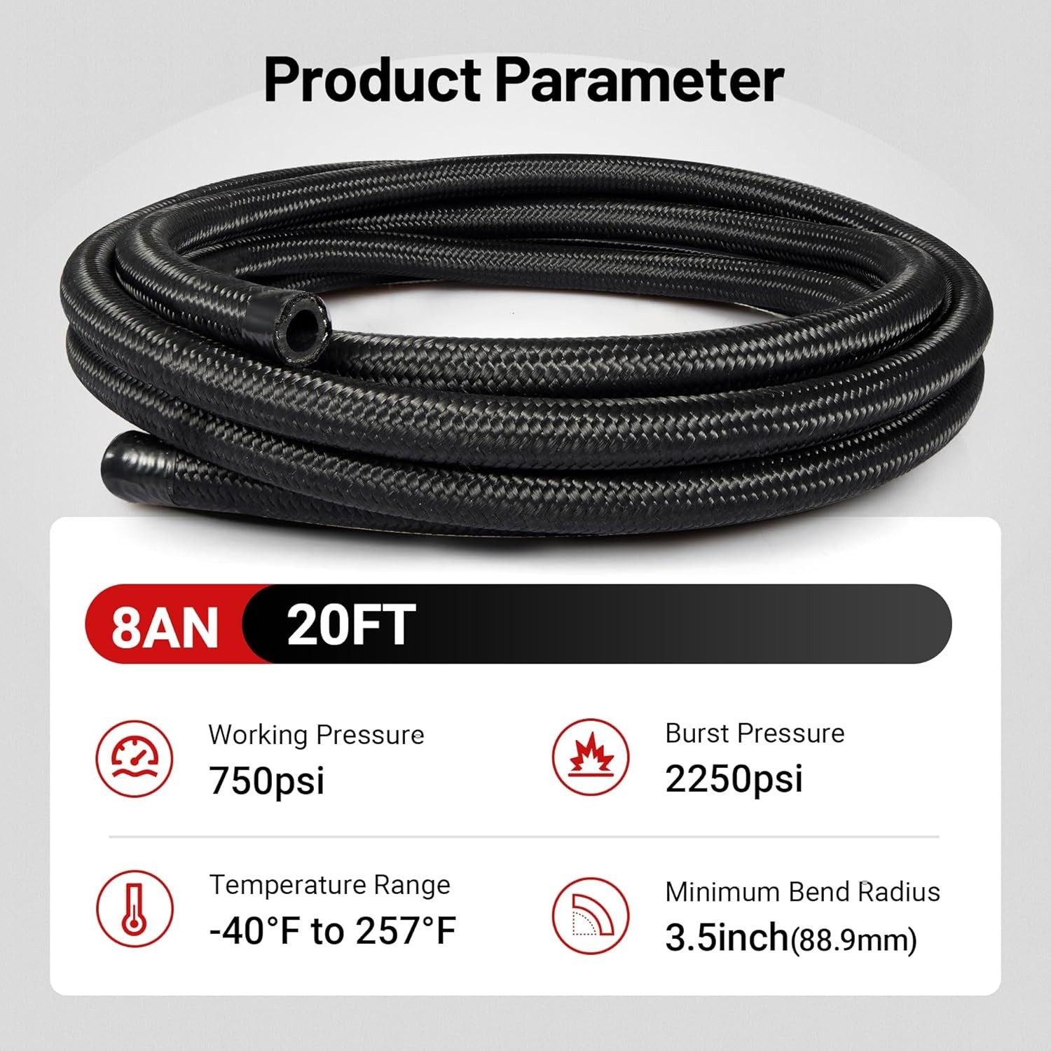 Fuel Hoses [8AN,20FT]