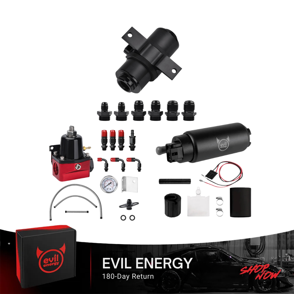 Universal Fuel Module EVIL ENERGY EFI Fuel System Bundle: Universal Fuel Filter, Fuel Pump ...