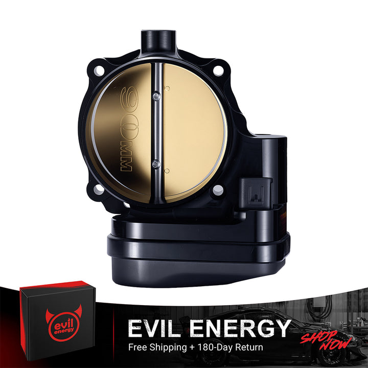 EVIL ENERGY 90mm Electronic Throttle Body for Dodge Charger & Challenger Hellcat - Front View, Free Shipping + 180-Day Return
