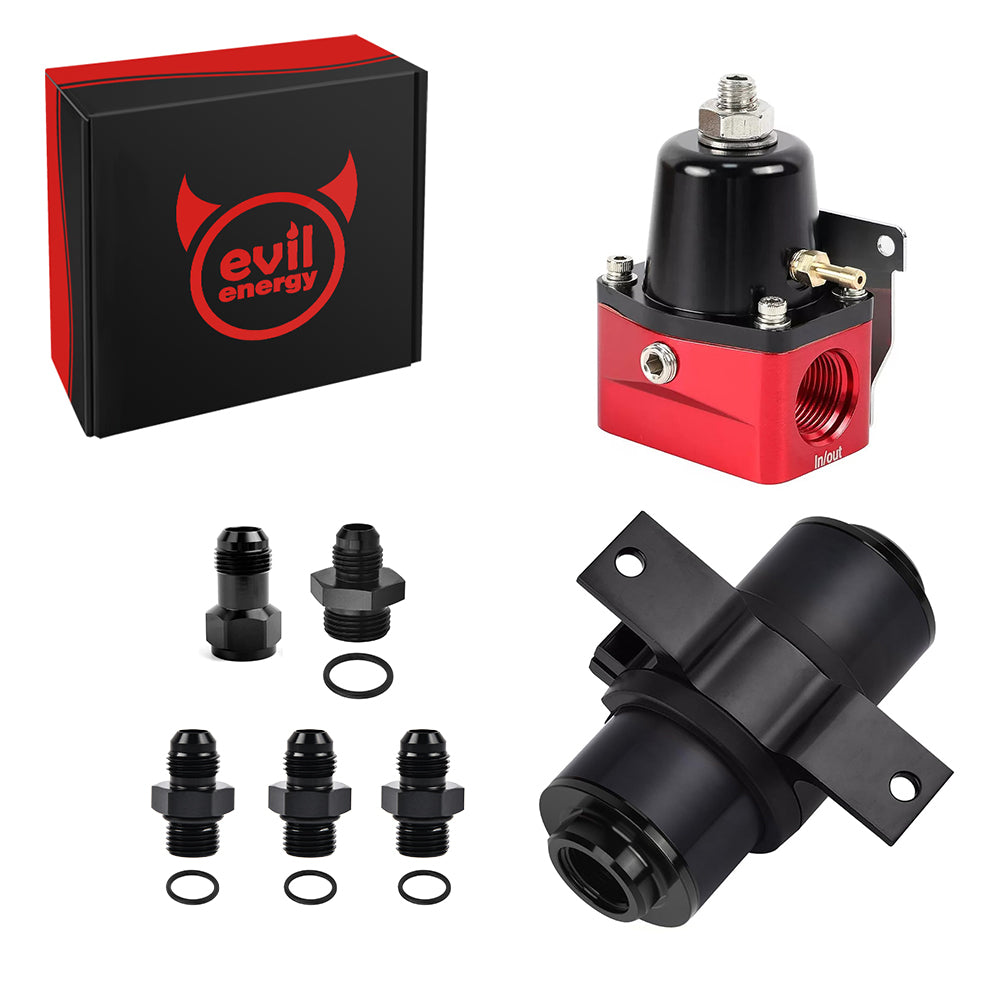 EFI Returnless Fuel System Kit Fuel Hose Fittings & AN to Fitting EVILENERGY