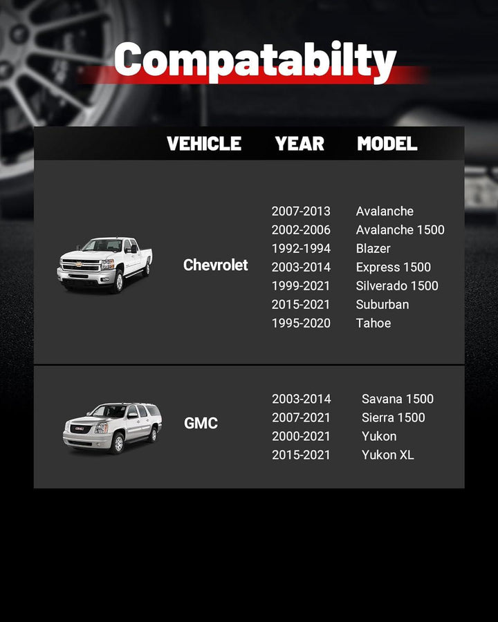 Evil Energy | Wheel Spacers 6x5.5 for Chevy Silverado GMC Sierra 4PCS (1.25" / 1.5" / 2.0") - EVILENERGY