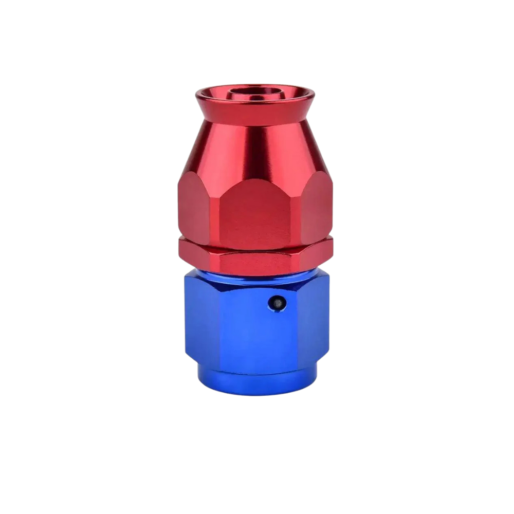 EVIL ENERGY Straight PTFE Hose End Only for PTFE E85 Fuel Line Fitting Adapter Blue&Red (6/8/10AN)