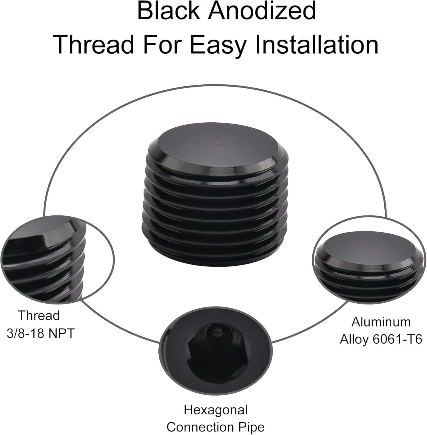 [3/8 NPT,Black]