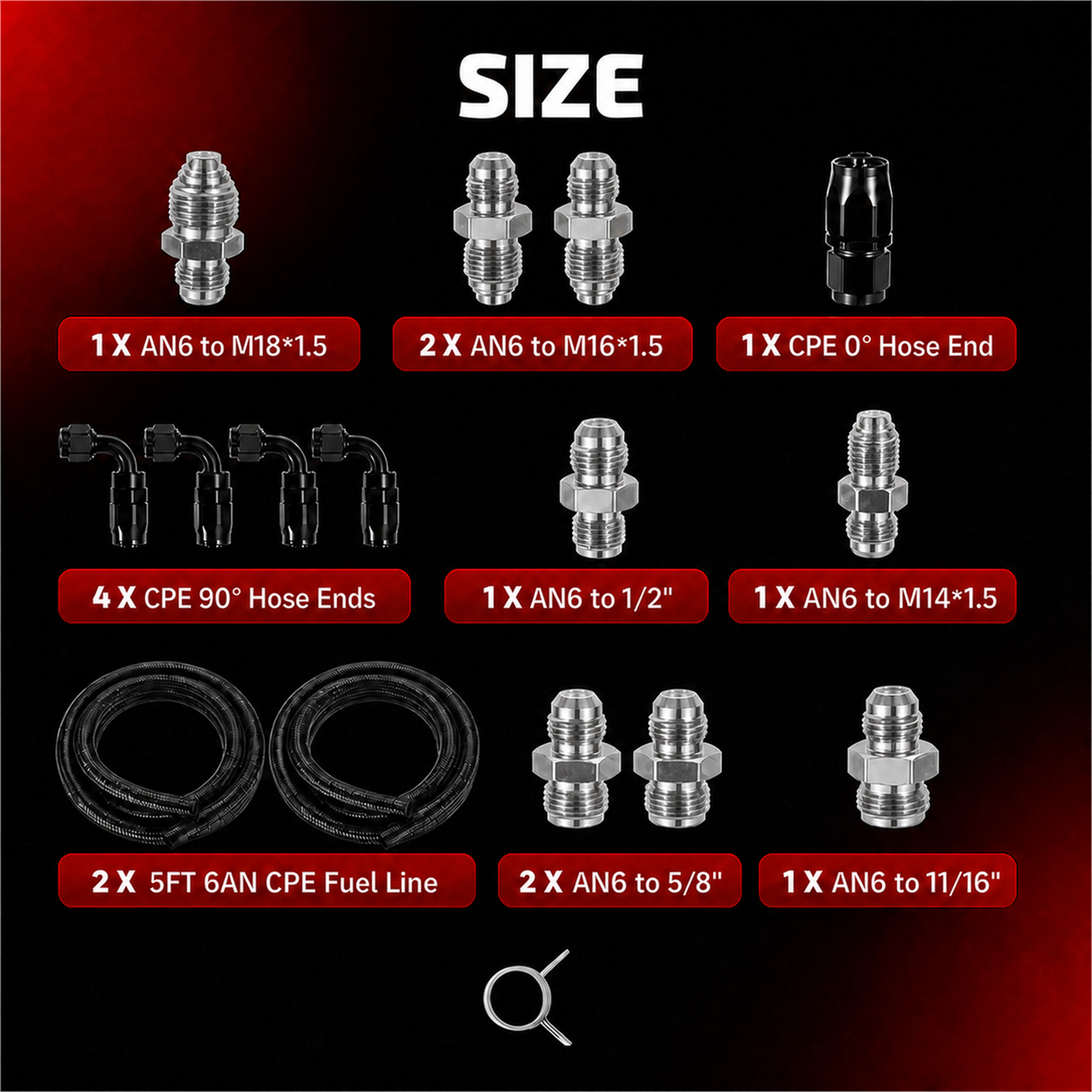 [Silver 13pcs Fiitings]