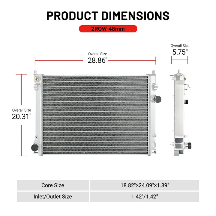[Performance Aluminum Radiator - Challenger 2009+]