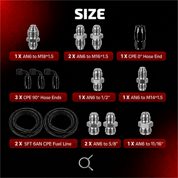 [Silver 12pcs Fiitings]