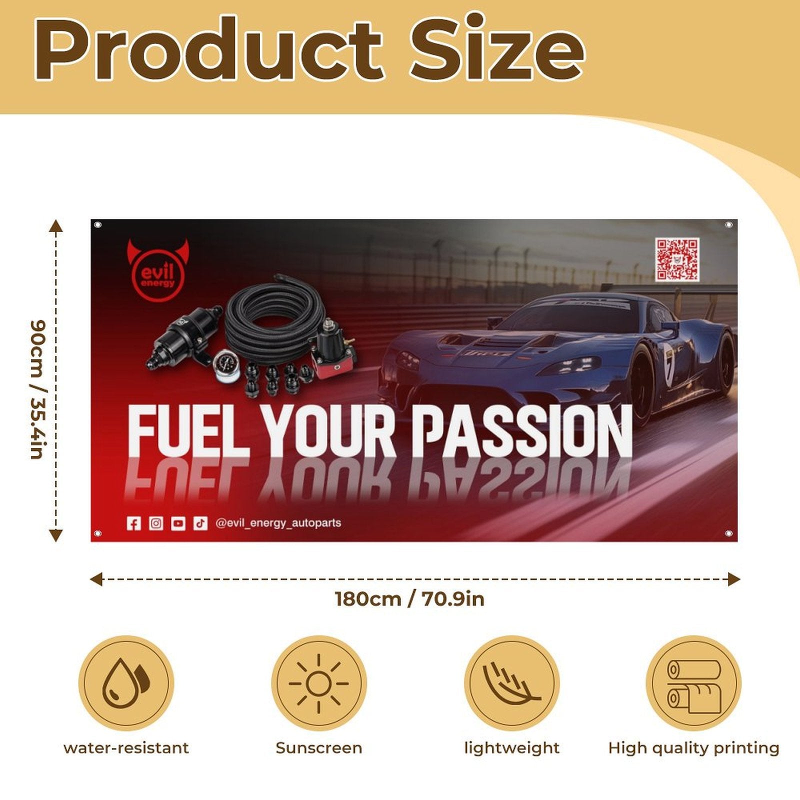 EVIL ENERGY Wall Banner