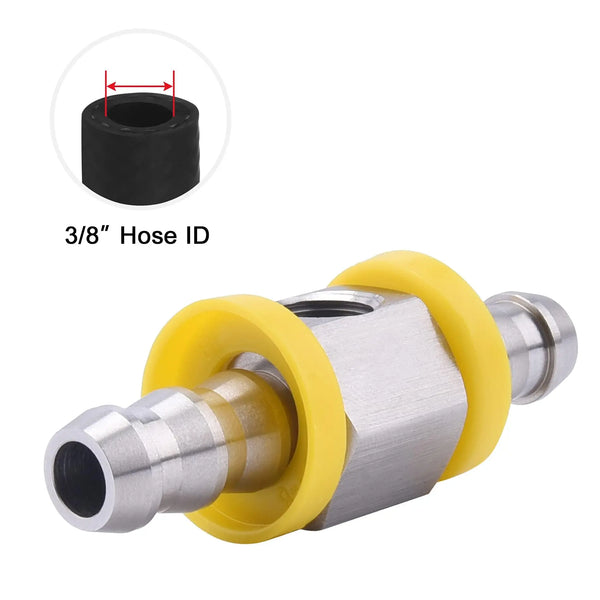 Evilenergy 3/8" Fuel Pressure Barbed Push Lock T Fitting Adapter