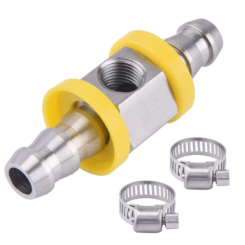 Evilenergy 3/8" Fuel Pressure Barbed Push Lock T Fitting Adapter