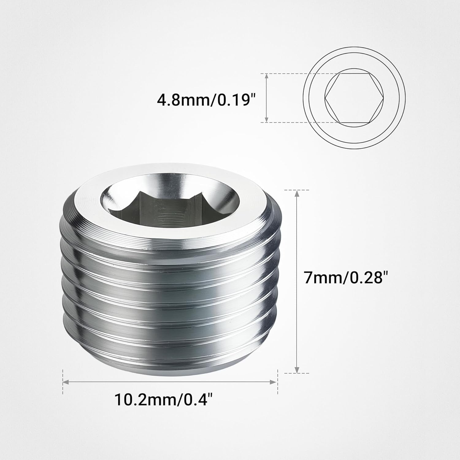 [1/8 NPT,Silver]