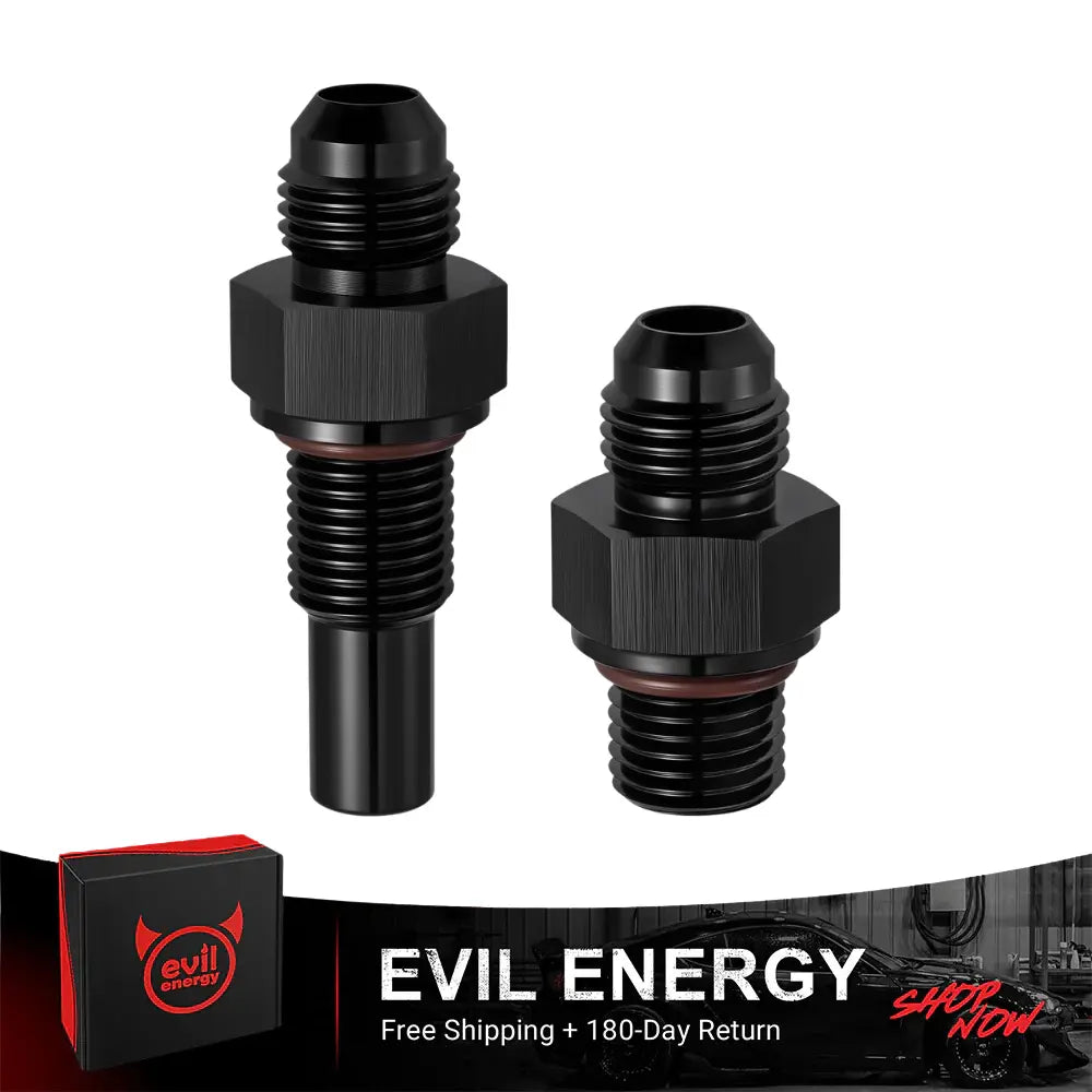EVIL ENERGY 6AN to 1/4 NPSM Transmission Cooler Line Fitting 4L80E Adapter 2PCS