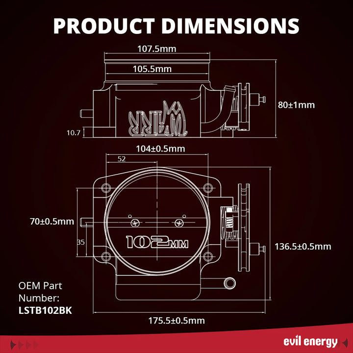 [102mm Mechanical Throttle Body - Chevy]