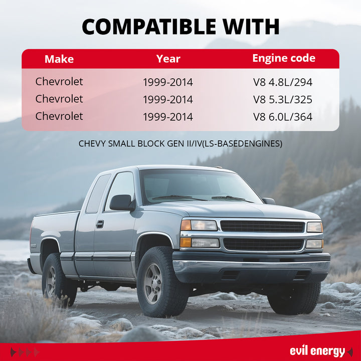 EVIL ENERGY Fuel Filter Regulator 58 PSI Kit With 20FT PTFE/CPE Fuel Line  compatible with 1999-2014 Chevrolet V8 - EVILENERGY