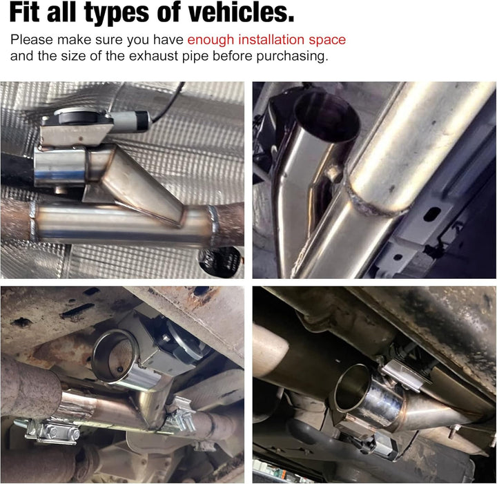 EVIL ENERGY Electric Exhaust Cutout Dual Remote Kit with One Controller(2.0/2.5/3.0 Inch ) - EVILENERGY