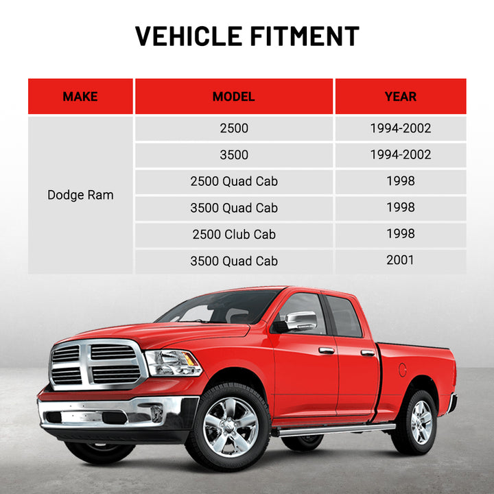 EVIL ENERGY 3Row-56mm Performance Aluminum Radiator Fit for Dodge Ram 2500/3500 1994 - 2002 - EVILENERGY